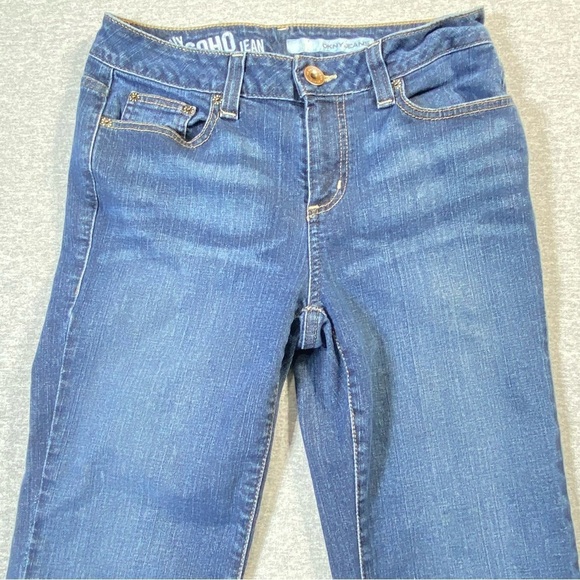 DKNY Soho Jean's Women's Sz 6 Blue Mid Rise Bootcut Boho Western Stretch Denim - Picture 3 of 15